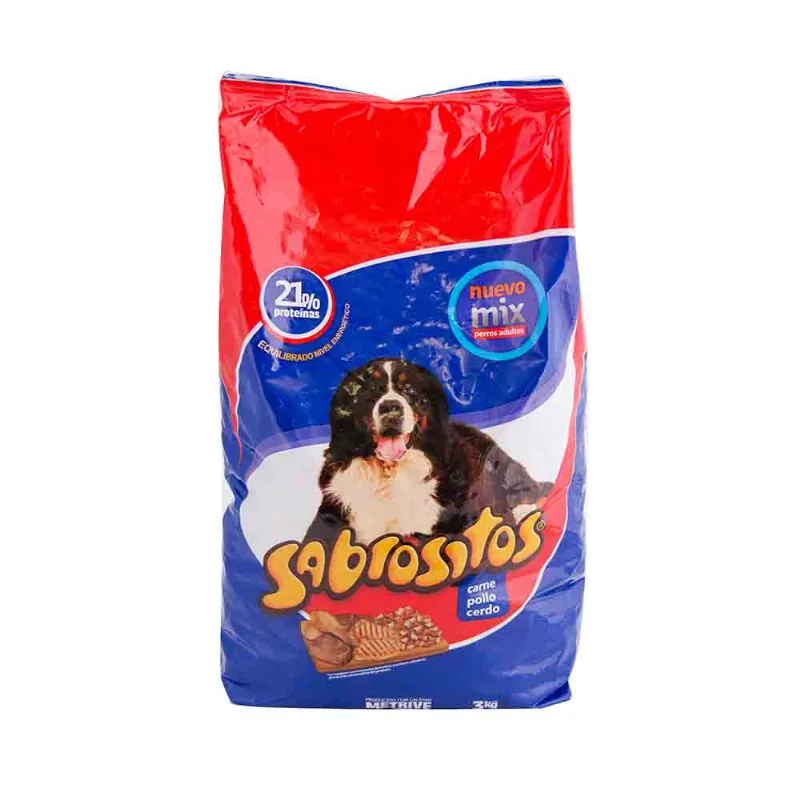 Alimento Para Perros Sabrositos Carne Pollo Y Cerdo 3 Kg