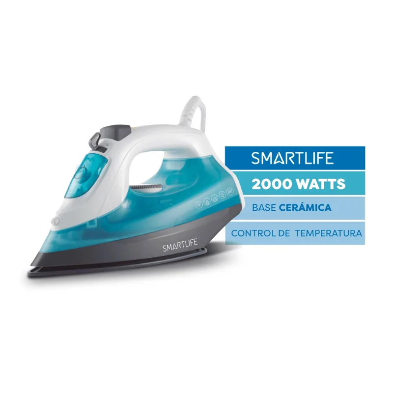 Plancha a vapor 2000 Watts Smartlife SLSIC2326