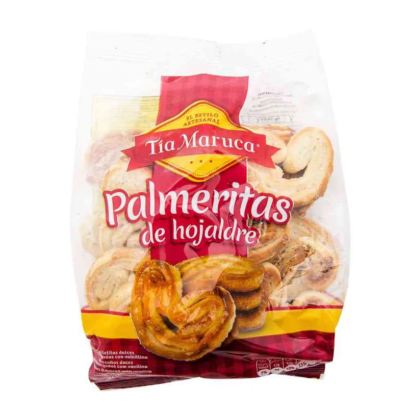 Galletitas Palmeritas De Hojaldre Tía Maruca 200 Gr