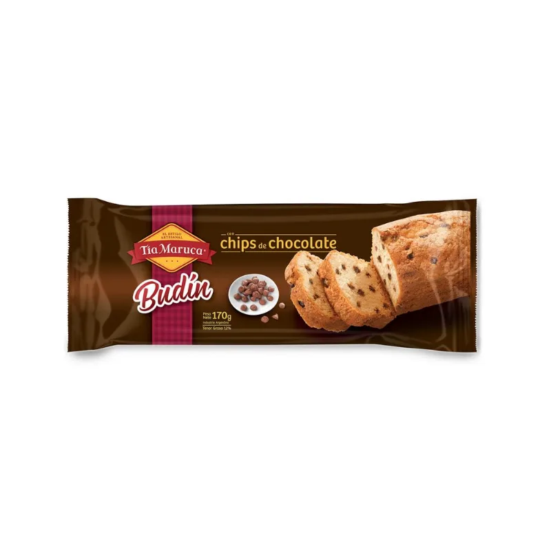 Budín con chips de choco Tía Maruca 170 g.