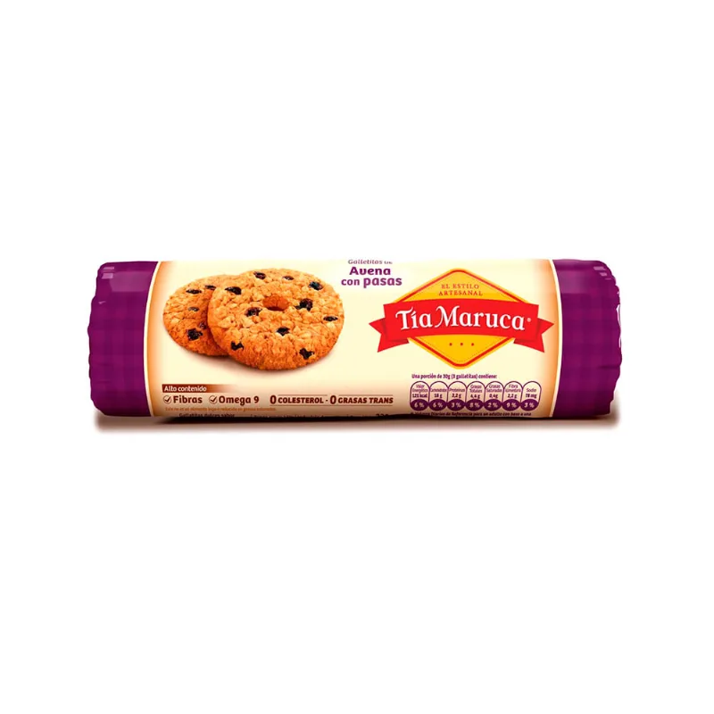 Galletas Tia Maruca Avena Con Pasas X235gr