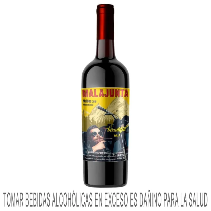 Vino Tinto MALAJUNTA Clásico Malbec Botella 750ml