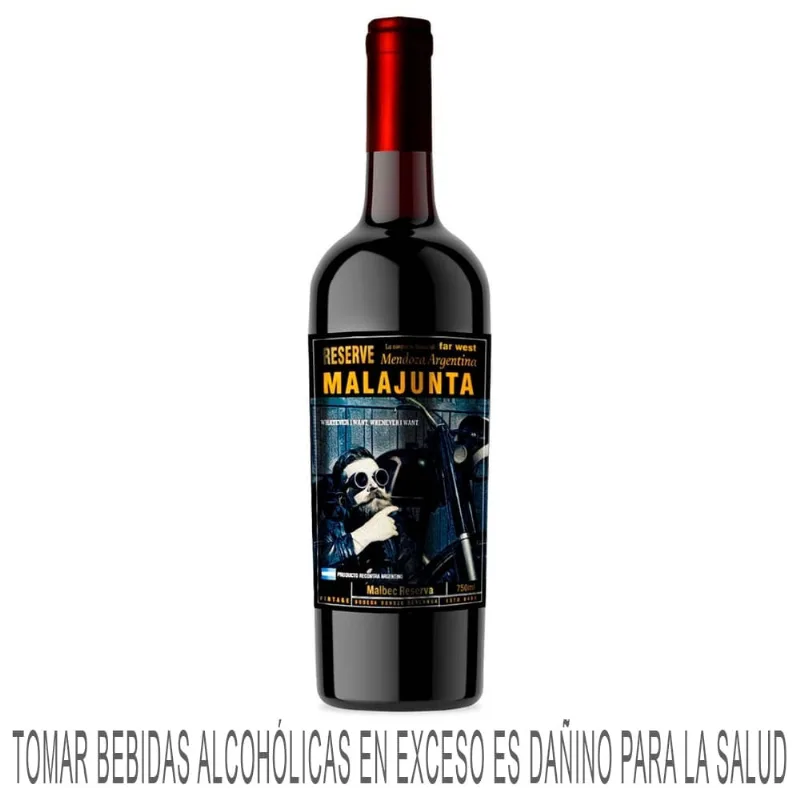 Vino Tinto MALAJUNTA Reserva Malbec Botella 750ml