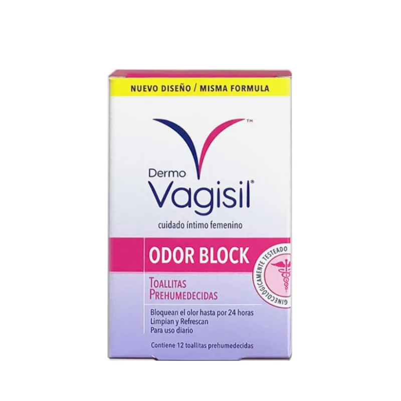 Toallitas Íntimas Vagisil Odor Block x 12 un