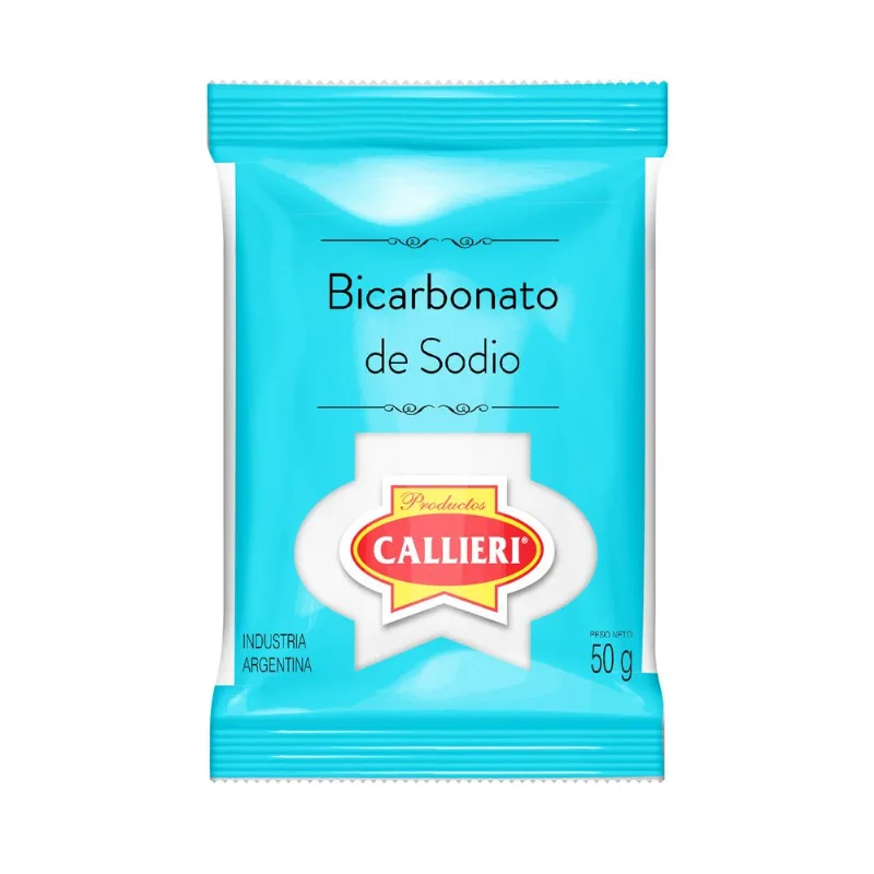 Bicarbonato de sodio Callieri en sobre 50 g.