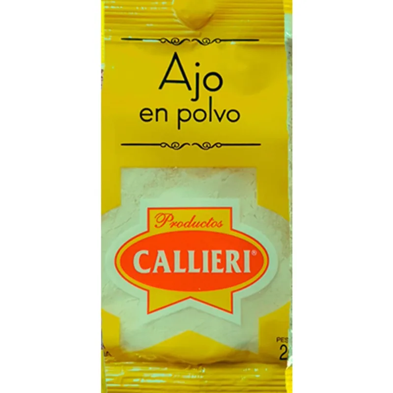 Ajo en polvo Callieri en sobre 25 g.