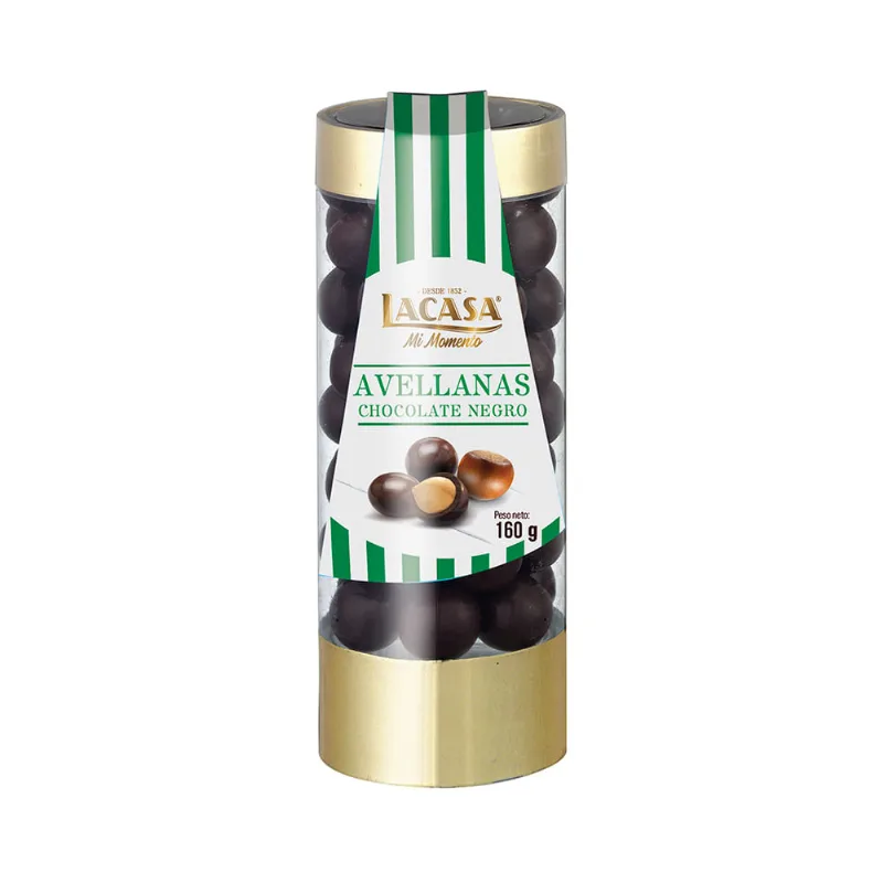 Avellanas Lacasa Con Chocolate Bitter Tubo 160 Gr
