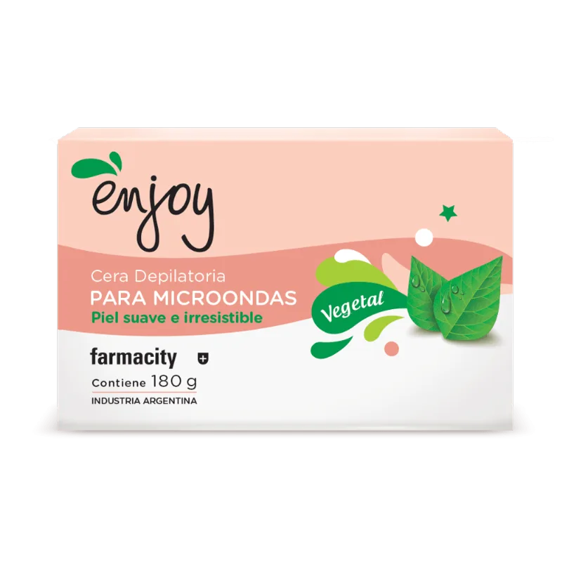 Cera Depilatoria Enjoy Vegetal Piel Suave x 180 g