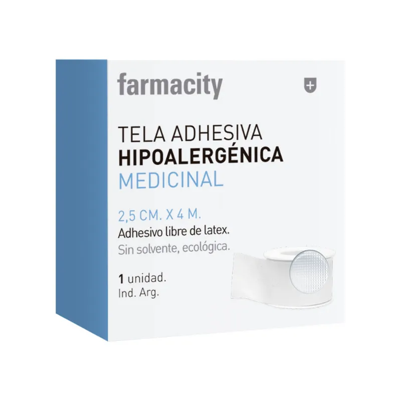 Cinta Adhesiva Farmacity Hipoalergénica Medicinal 2,5 cm x 4 m