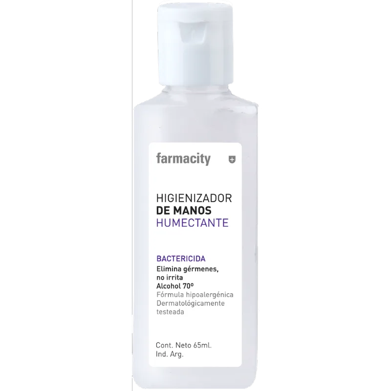 Alcohol en Gel Farmacity Bactericida con Crema Humectante x 65 ml