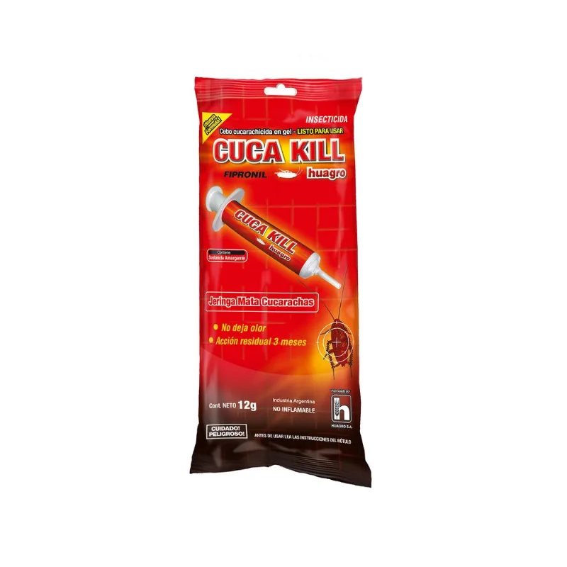 Cucarachicida huagro Cuca Kill en jeringa 12 grs