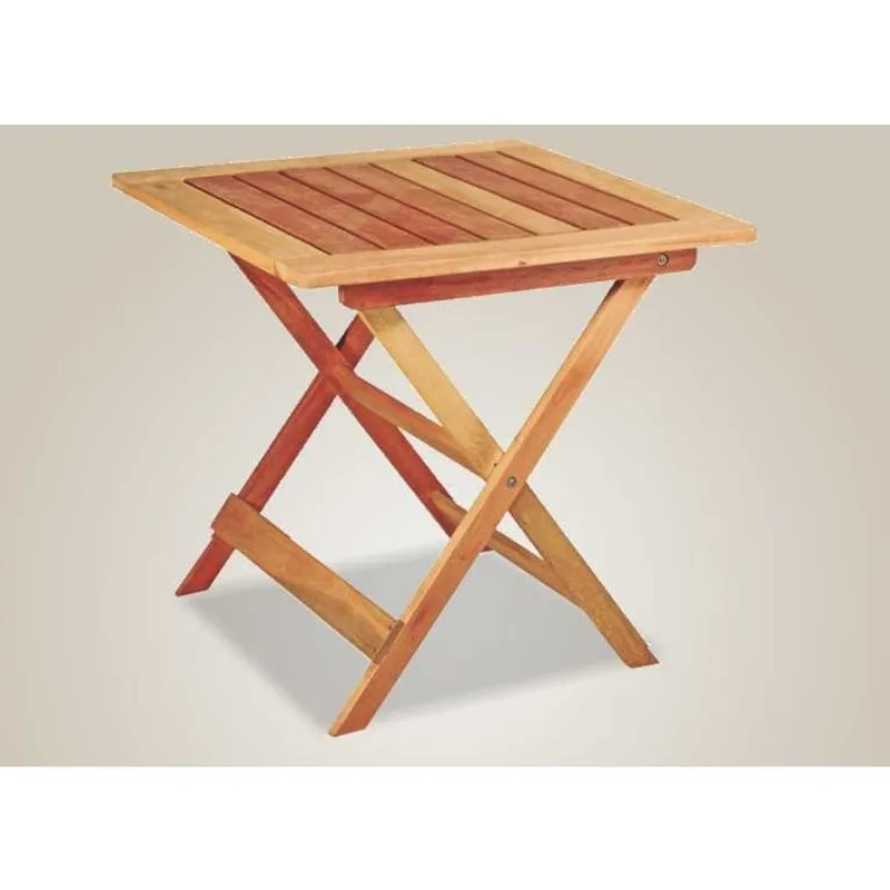 Mesa Arandu 0.75 Mts Simple Plegable Ecomadera Eucaliptus Impregnado