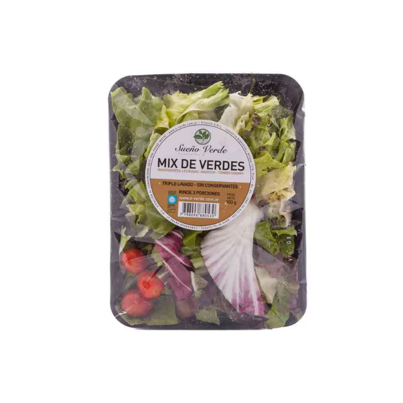 Ensalada Mix de Verdes x 300 Grs