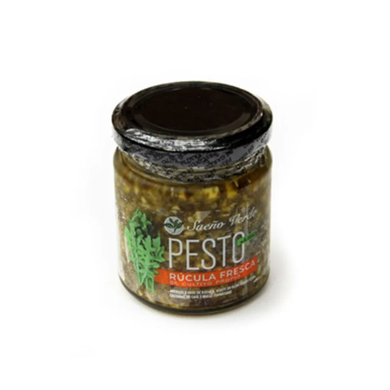 Pesto de rúcula Sueño Verde frasco 160 g.