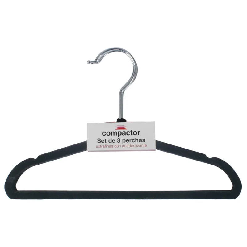 Perchas Slim Terciopelo Infantiles Set X 120 Unidades Ultral