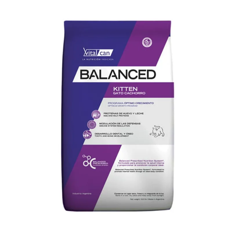 VITALCAN BALANCED GATO CACHORRO X 2 KG
