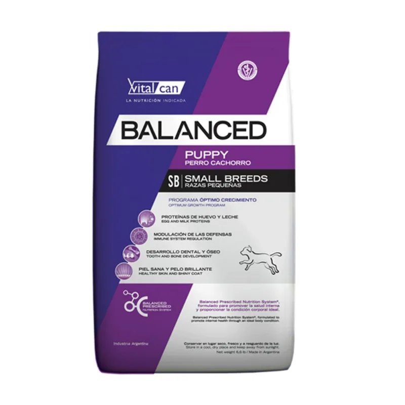 VITALCAN BALANCED PERRO CACHORRO PEQUEÑO X 1 KG