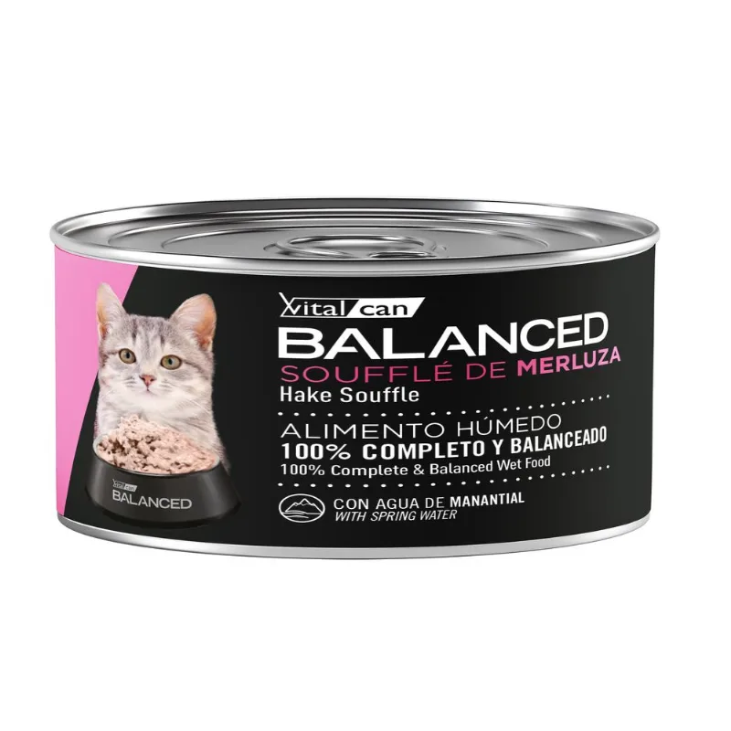 Vitalcan Balanced Soufflé De Merluza Gato Cachorro x 85 gr
