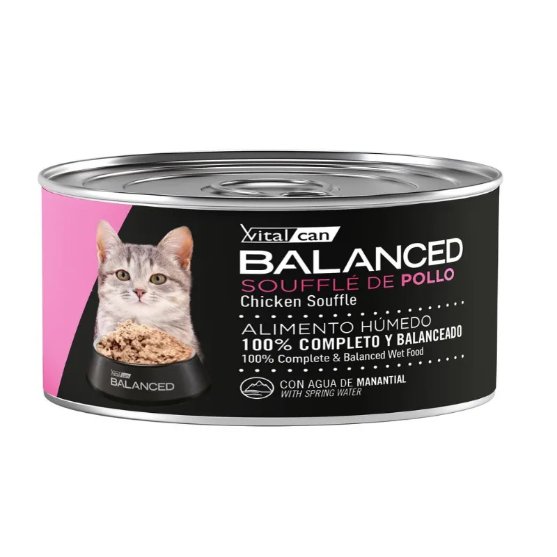 Vitalcan Balanced Soufflé De Pollo Gato Cachorro x 85 gr