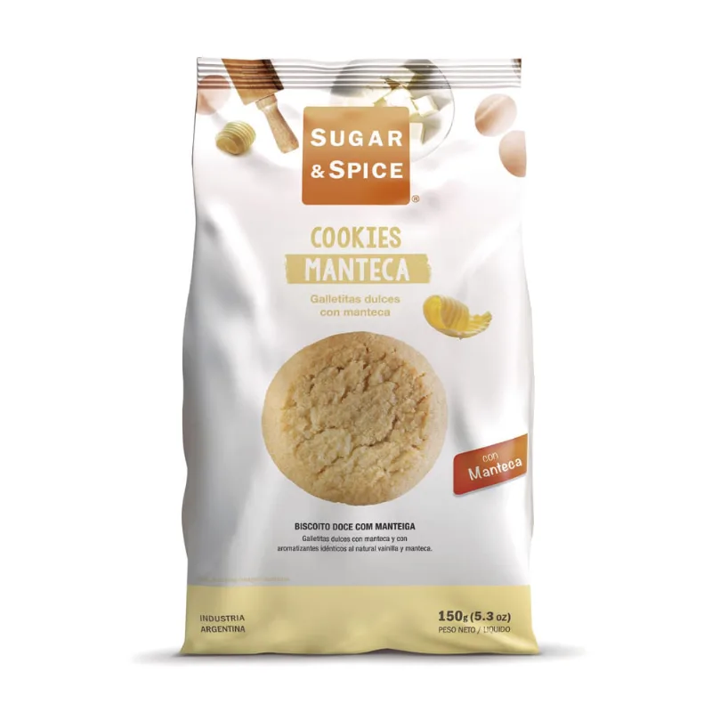 Cookies Sugar And Spice Manteca X150gr Cookies Sugar And Spice Manteca 150 Gr