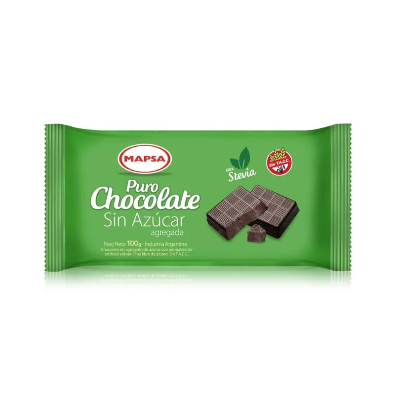 Chocolate Sin Azúcar Sin Tacc Mapsa 100 Gr