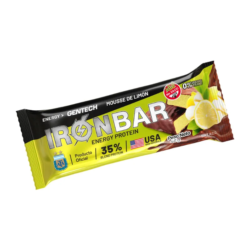 Barra Proteica Iron Bar sabor Limón x 46 g