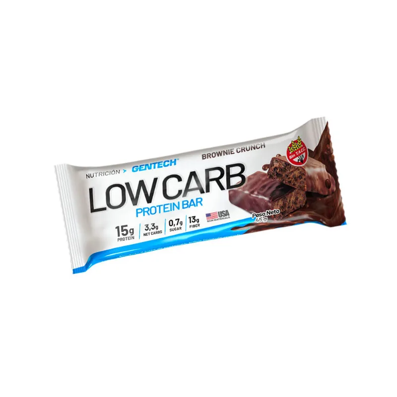 Barra de Proteína Low Carb Sabor Brownie 45 Grs Gentech