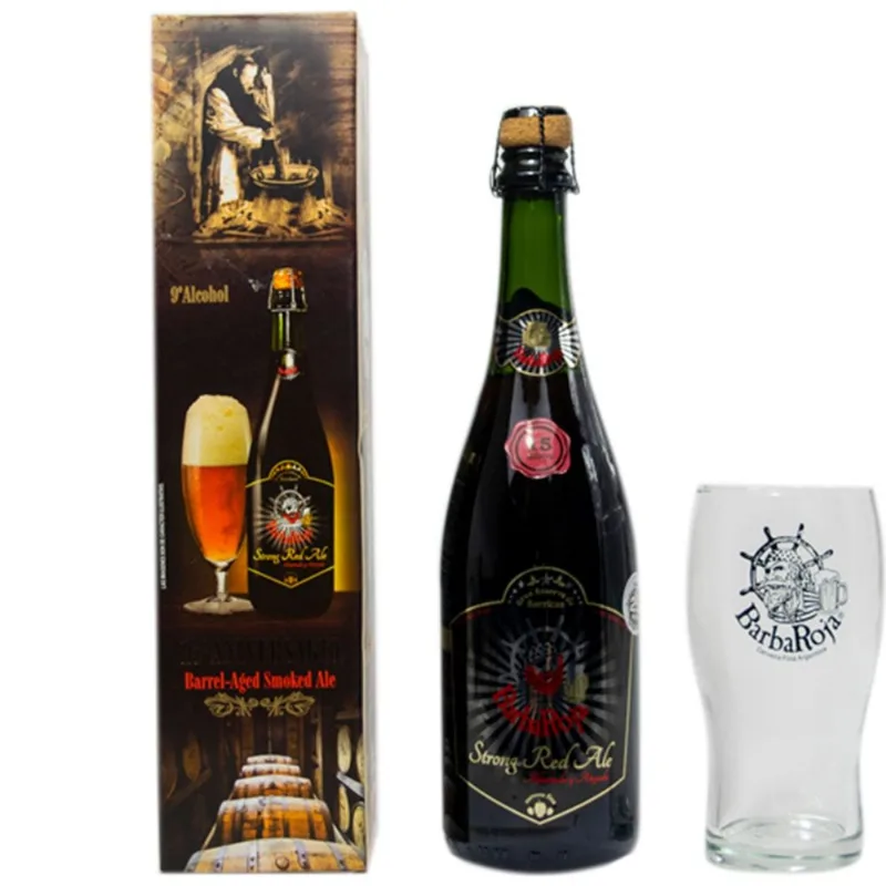 Cerveza Barbaroja maracuya 750 ml + vaso