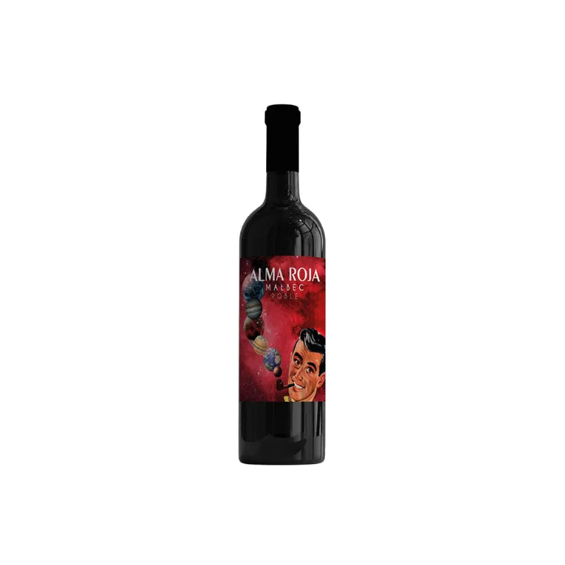 Vino Tinto Malbec Roble 750 Cc Alma Roja