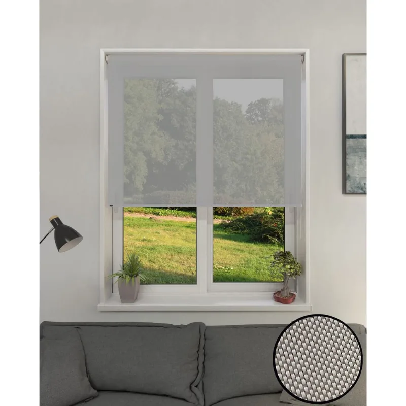 Cortina Roller Sun Screen 5% Gris 1,50 x 1,65