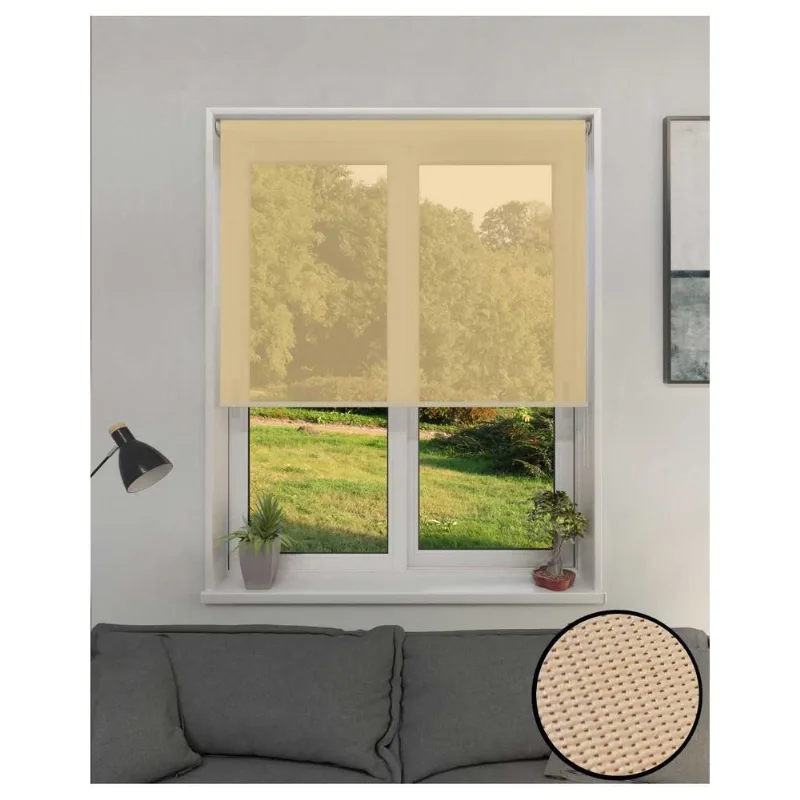Cortina Roller Sun Screen 6% Beige 1,50 x 2,20