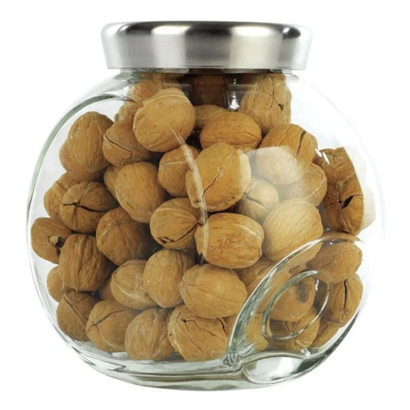 Frasco Vidrio P/ Galletitas Grande 2 Posiciones Tapa Acero