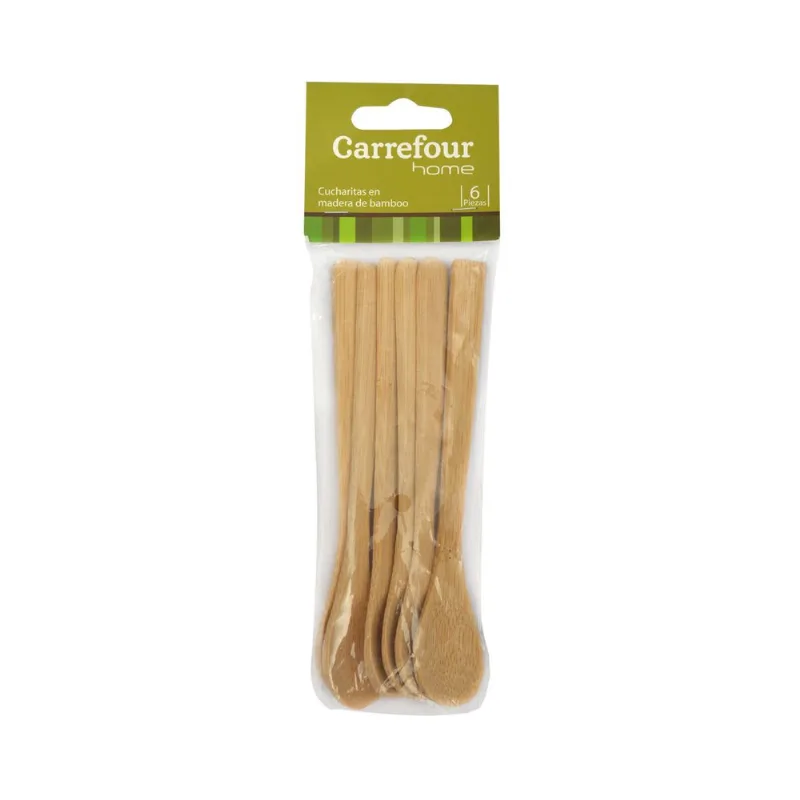 Cucharas de madera Carrefour Home bamboo 4 u.