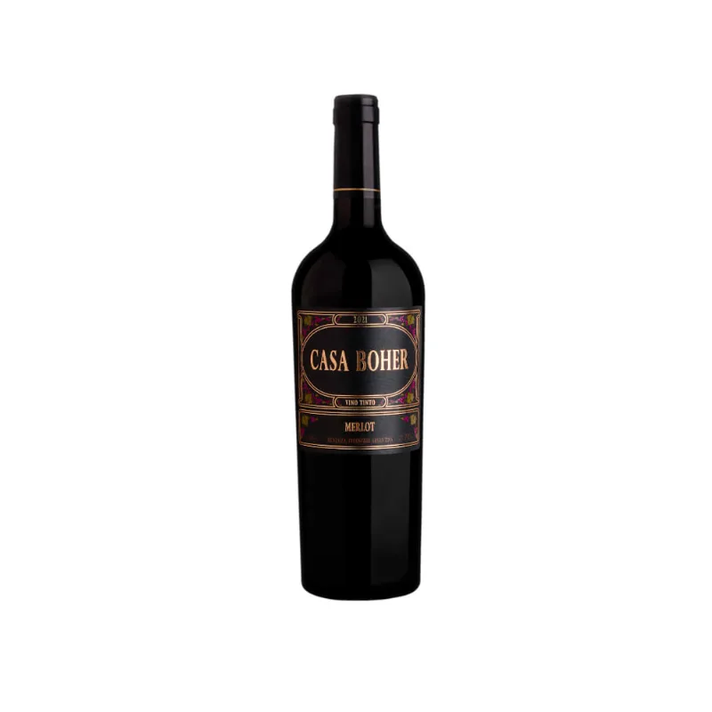 Vino Merlot 750 Cc Casa Boher