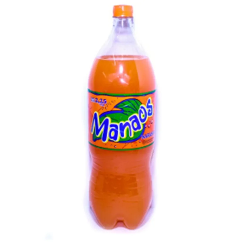 Gaseosa naranja durazno Manaos sin azúcar pet 2,25 lts