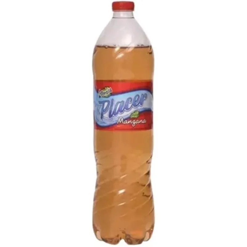 Agua saborizada Placer de manzana en botella 500 cc.