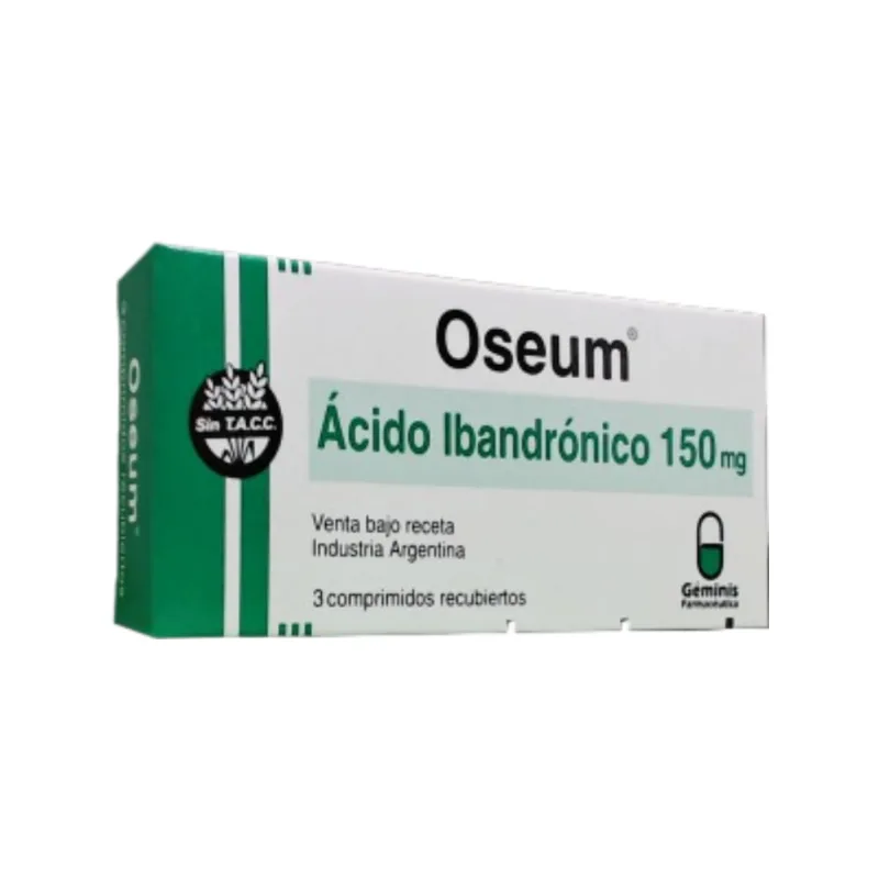 Oseum Ibandrónico, C. 150 mg x 3 Comp