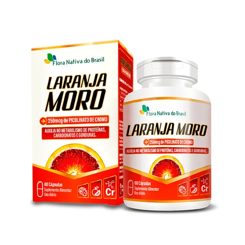 Suplemento Laranja Moro 500mg 60 Cápsulas -flora Nativa