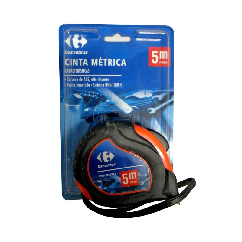 Cinta métrica de 5 m. x 19 mm. Con freno