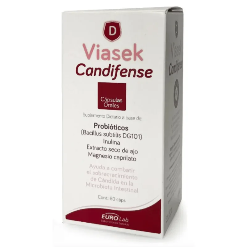 Viasek Candifense Inulina + Asoc. x 60 Cápsulas