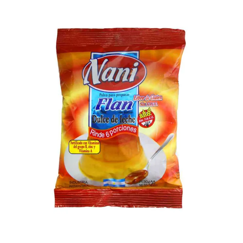 Polvo Para Preparar Flan X 120gr-dulce De Leche-bsa-120 Gr