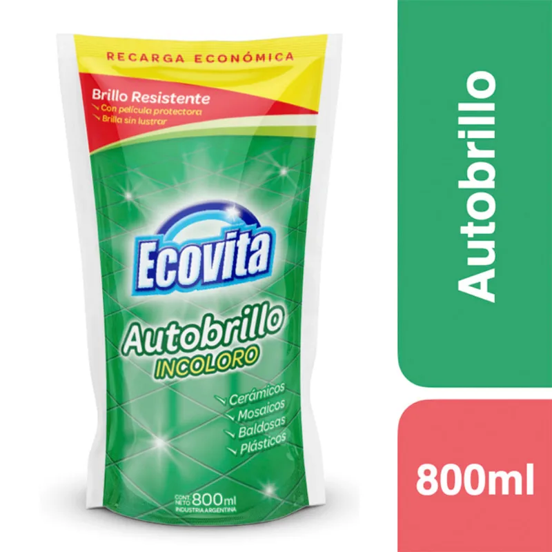 Autobrillo Ecovita Incoloro 0,8l.