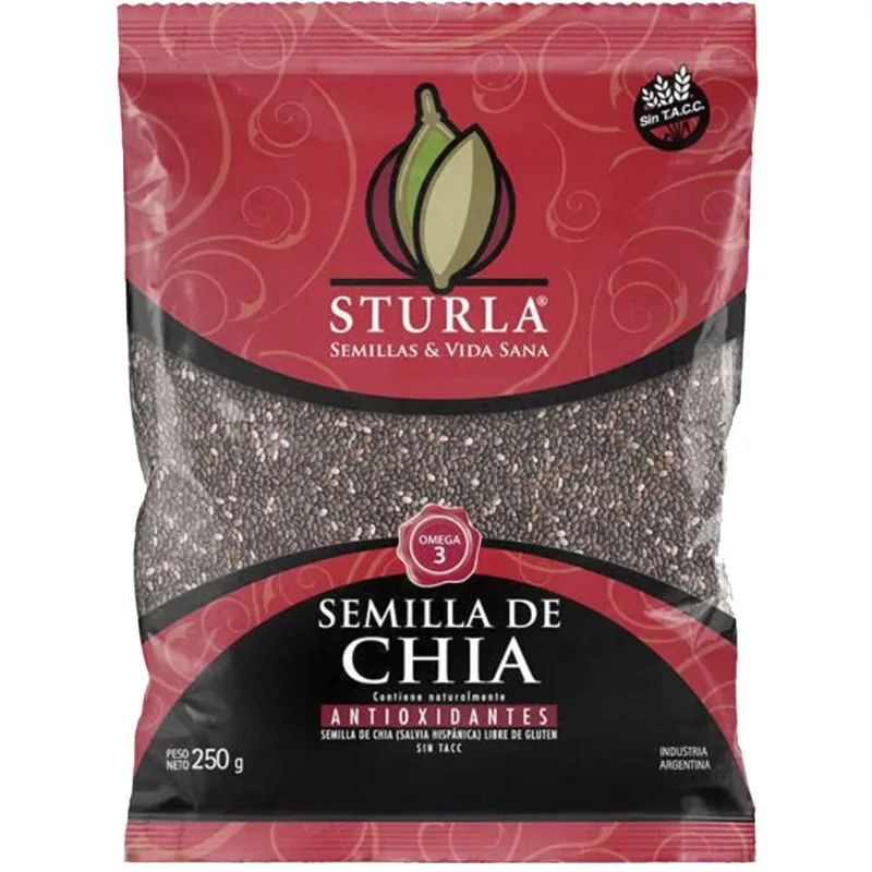 Semillas de chia Sturla entera 250 g.