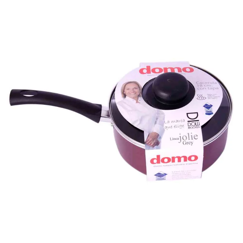 Cacerola Con Tapa De Vidrio Jolie Bordeaux 18 Cm