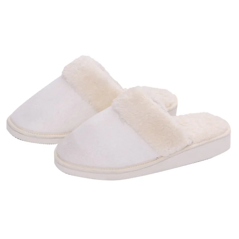 Pantufla Tex combinada bastonado talle 40 beige