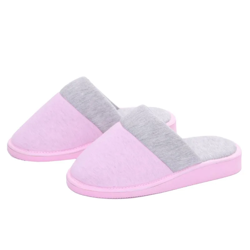 Pantufla Tex combinada con stamping talle 40 rosa