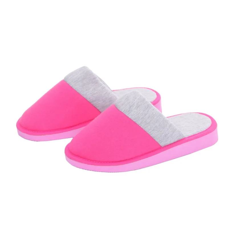 Pantufla Tex combinada con stamping talle 36 fucsia
