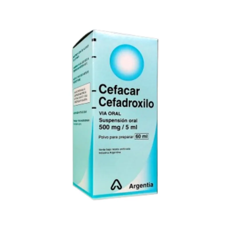 Cefacar Cefadroxilo 500 mg Suspensión x 60 ml