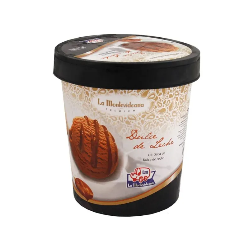 Helado La Montevideana dulce de leche con salsa 1 lt