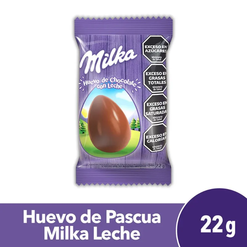 Huevo de pascuas chocolate Milka 22 grs